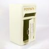 White Metal Post Box