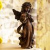 Brass Praying Angel Statue