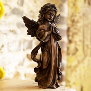 Brass Praying Angel Statue