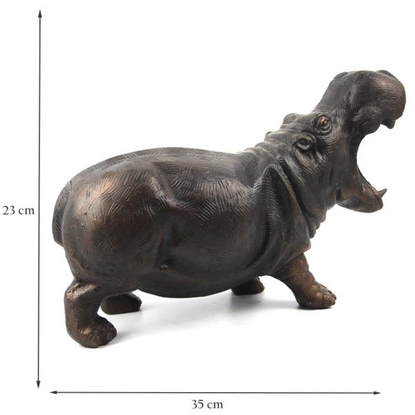 Cast Aluminium Hippo Sculpture
