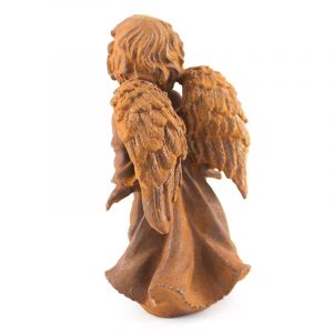 Cast Iron Kissing Cherub in Rust Finish
