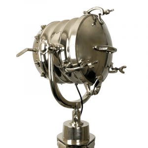 Large Stainless Steel Searchlight Floor Lamp
