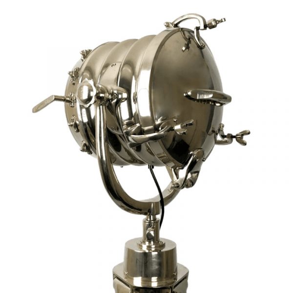 Large Stainless Steel Searchlight Floor Lamp