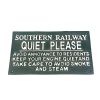 Reproduction Cast Iron Southern Railway Sign