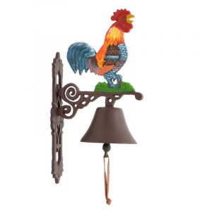 Cast Iron Cockerel Wall Mounted Bell