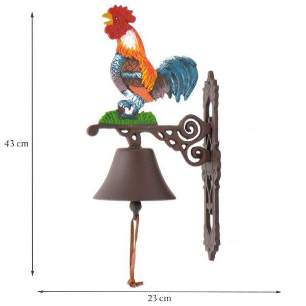 Cast Iron Cockerel Wall Mounted Bell