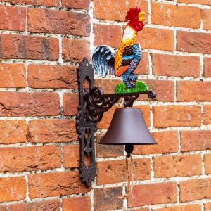 Cast Iron Cockerel Wall Mounted Bell