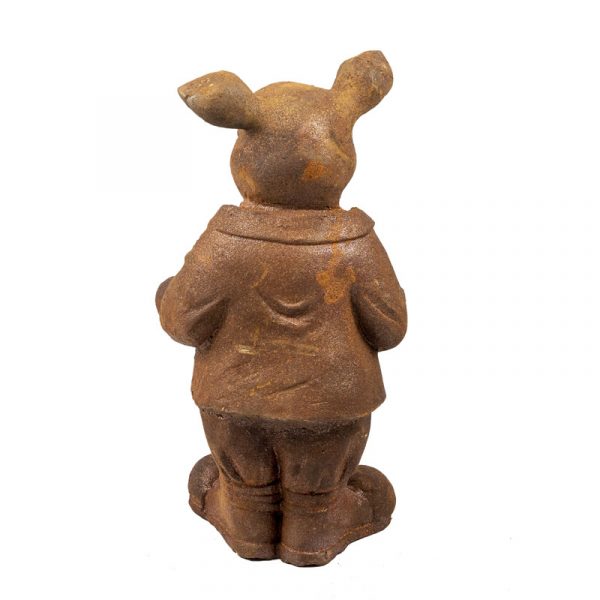 Mr Rabbit Mr Ratty and Mr Pig Cast Iron Garden Statues