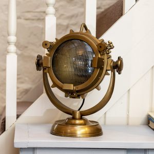 Naval Table Spotlight Nickel Plated Desk Lamp
