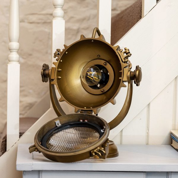 Naval Table Spotlight Nickel Plated Desk Lamp