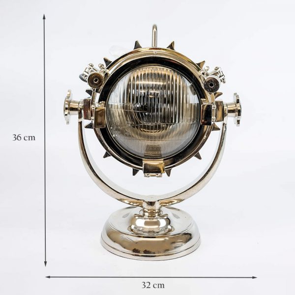 Naval Table Spotlight Nickel Plated Desk Lamp