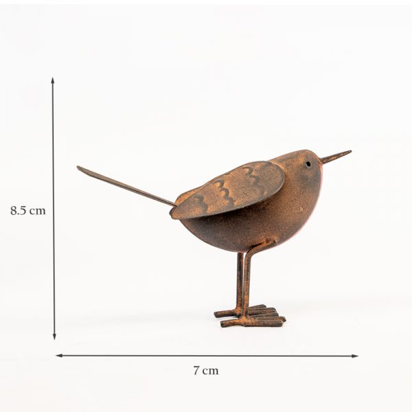 Pair of Metal Tin Robins