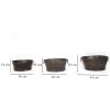 Set of Three Metal Garden Planters