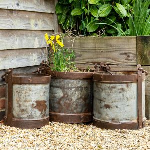 Set of Three Vintage Planters