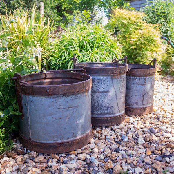 Set of Three Vintage Planters