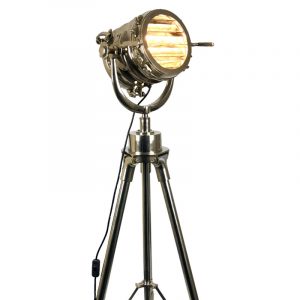 Stainless Steel Naval Indoor Spotlight on Tripod