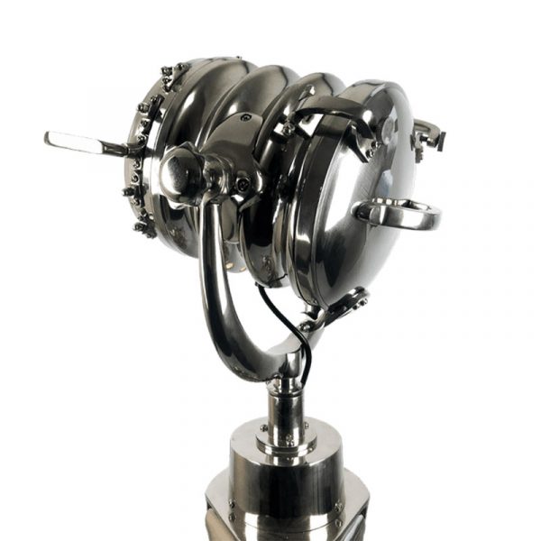 Stainless Steel Naval Indoor Spotlight on Tripod
