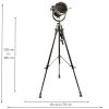 Stainless Steel Naval Indoor Spotlight on Tripod