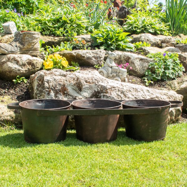 Three Connected Garden Planters