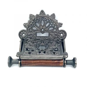 Victorian Style Cast Iron Toilet Roll Holder