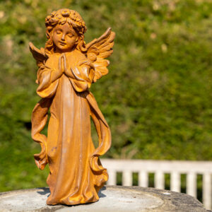 Rustic Cast Iron Praying Angel