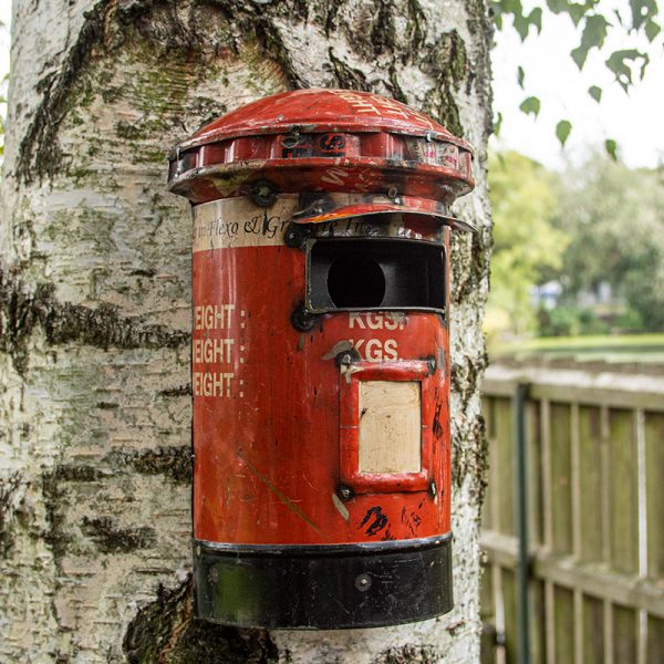 British Pillar Post Box Bird House