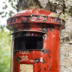 British Pillar Post Box Bird House