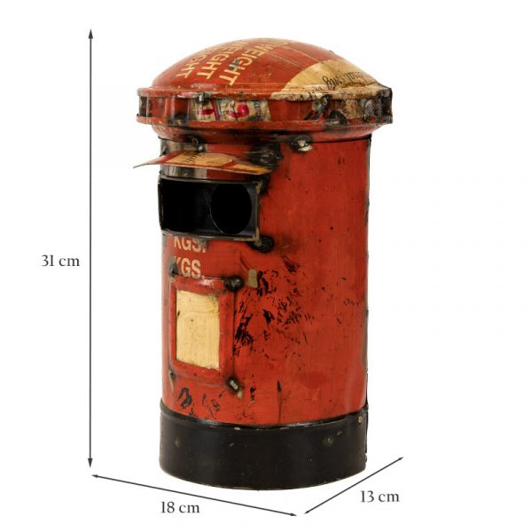 British Pillar Post Box Bird House