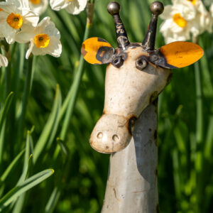 Recycled Tin Giraffe Ornament