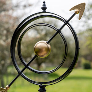 Black and Gold Metal Armillary Globe