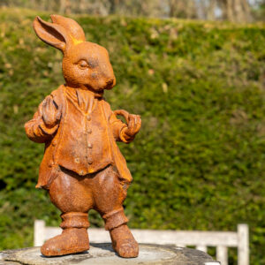 Mr Rabbit Cast Iron Statue
