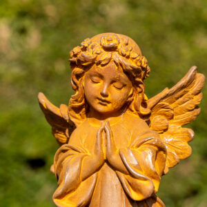 Rustic Cast Iron Praying Angel