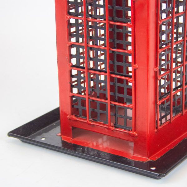 British Telephone Box Bird Feeder Close Up