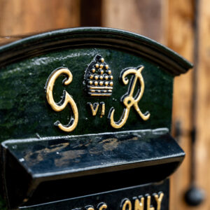 black gr post box
