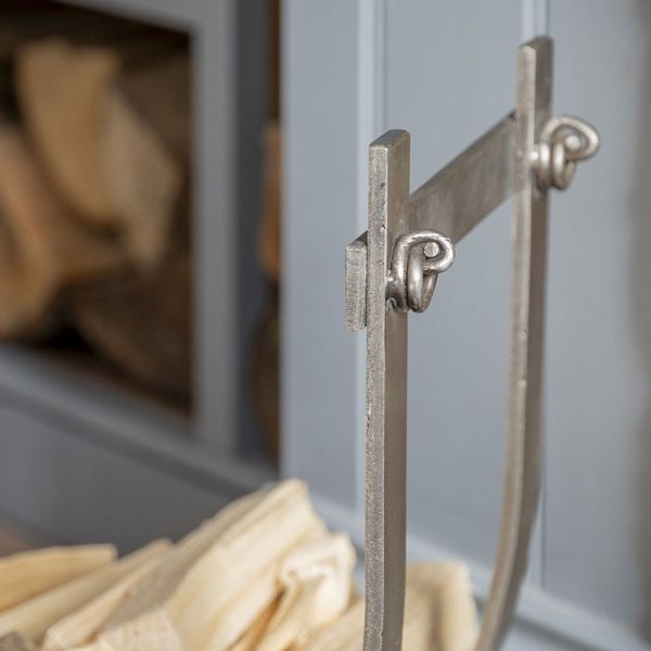 Metal Kindling Holder Detail