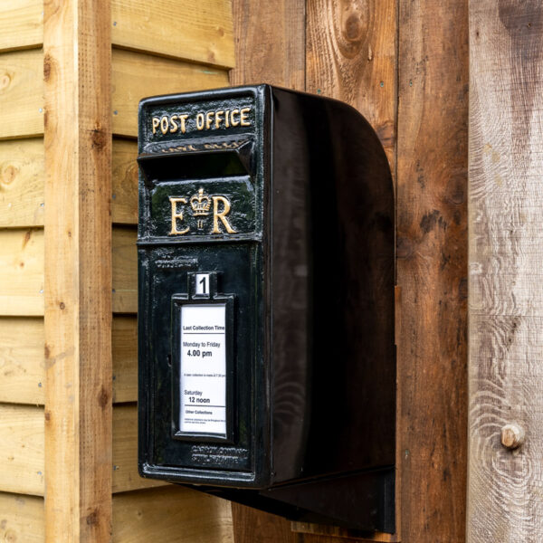 Black ER Post Box