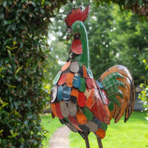 Upcycled Metal Animal Ornaments