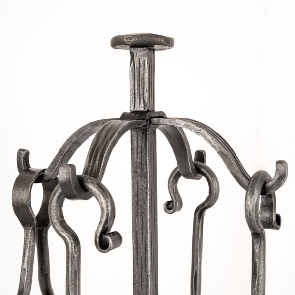 Hand Forged 4 Piece Round Companion Set
