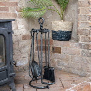 Hand Forged Twisted Fireside Companion Set