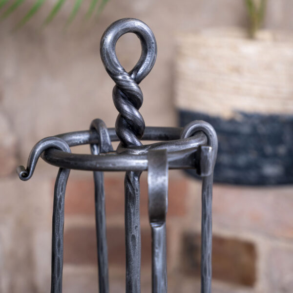 Hand Forged Twisted Fireside Companion Set