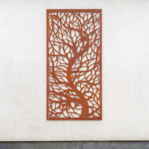Single Tree Design Garden Screen Wall Art