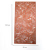 Birds of Paradise Design Garden Screen Wall Art