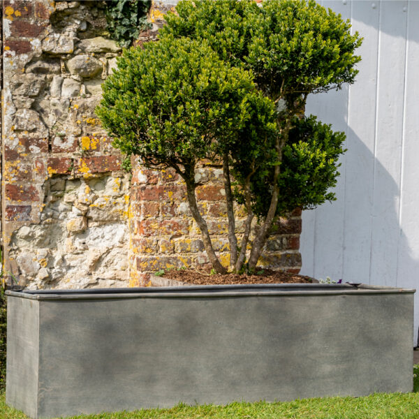 Metal Galvanised Garden Trough Planter