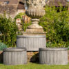 Galvanised Oval Garden Planter 