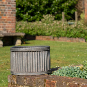 Galvanised Oval Garden Planter 