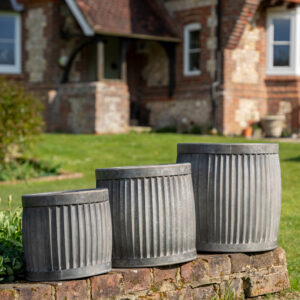 Set of Three Dolly Planters