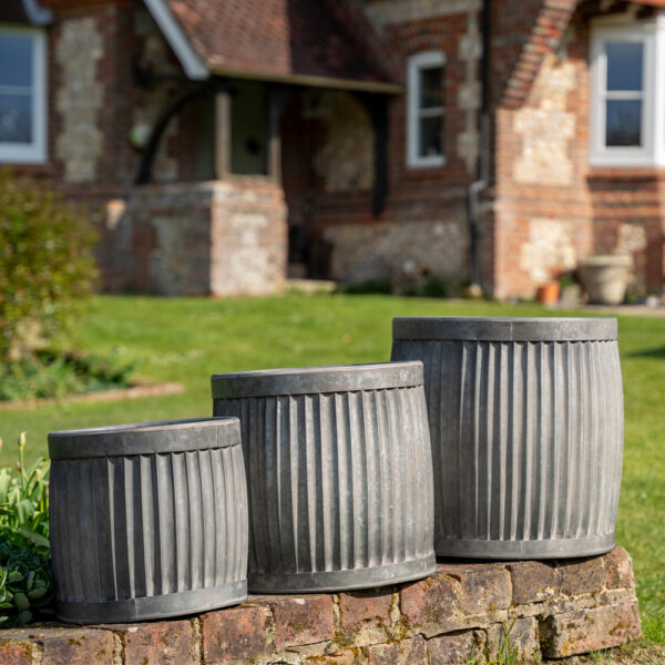 Set of Three Dolly Planters